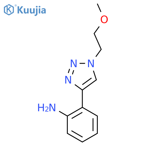 2-[1-(2-methoxyethyl)-1H-1,2,3-triazol-4-yl]aniline structure