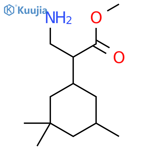 Methyl 3-amino-2-(3,3,5-trimethylcyclohexyl)propanoate structure