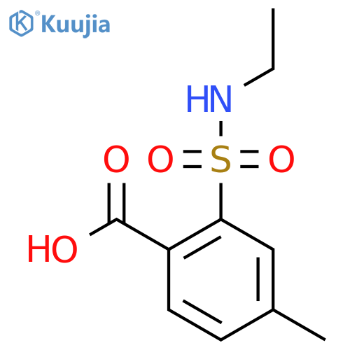 2-(Ethylsulfamoyl)-4-methylbenzoic acid structure