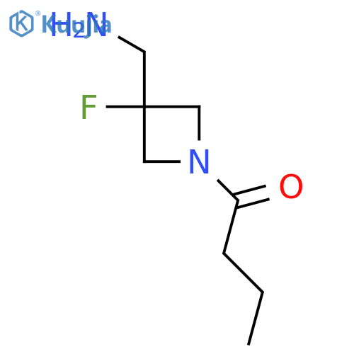 1-3-(aminomethyl)-3-fluoroazetidin-1-ylbutan-1-one structure