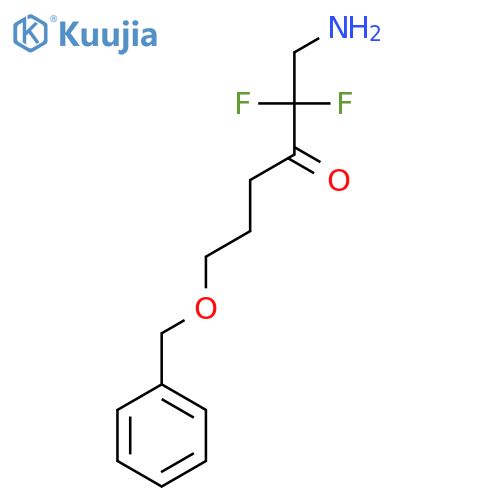 1-Amino-6-(benzyloxy)-2,2-difluorohexan-3-one structure