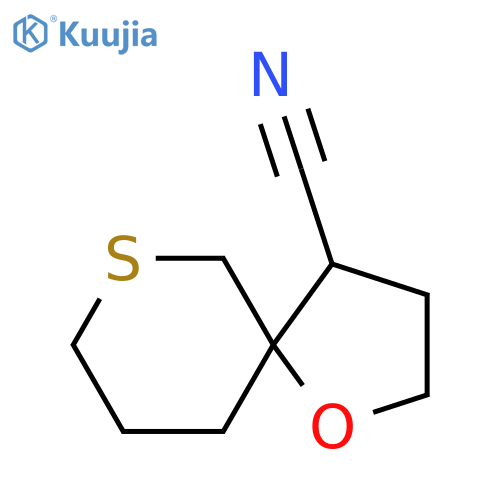 1-Oxa-7-thiaspiro[4.5]decane-4-carbonitrile structure