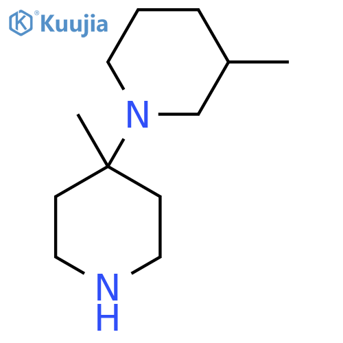 3-Methyl-1-(4-methylpiperidin-4-yl)piperidine structure