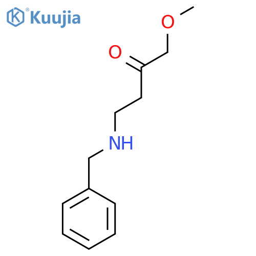 Benzyl(4-methoxy-3-oxobutyl)amine structure