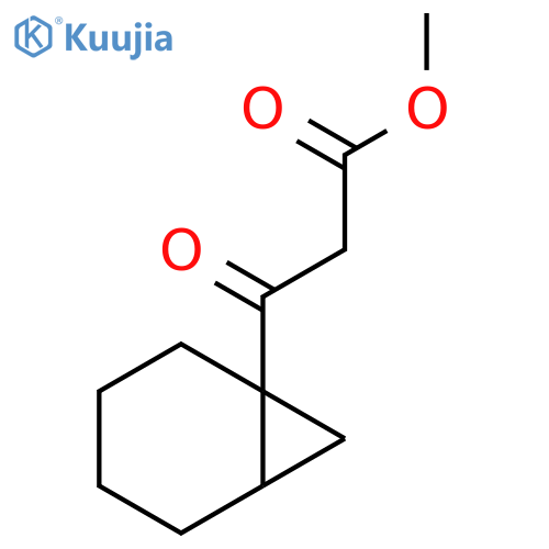 methyl 3-{bicyclo4.1.0heptan-1-yl}-3-oxopropanoate structure