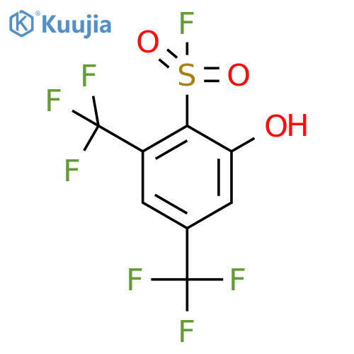 2-Hydroxy-4,6-bis(trifluoromethyl)benzene-1-sulfonyl fluoride structure