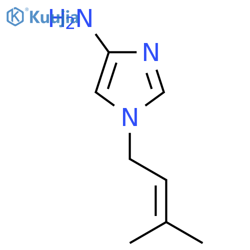1-(3-methylbut-2-en-1-yl)-1H-imidazol-4-amine structure