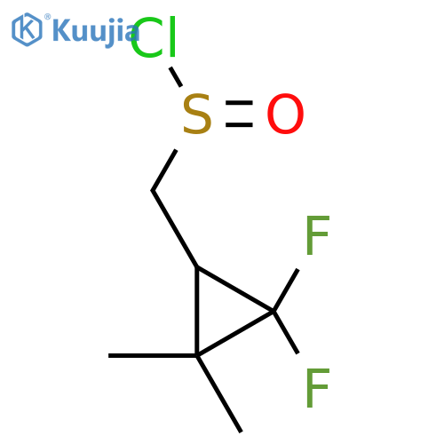 (2,2-Difluoro-3,3-dimethylcyclopropyl)methanesulfinyl chloride structure