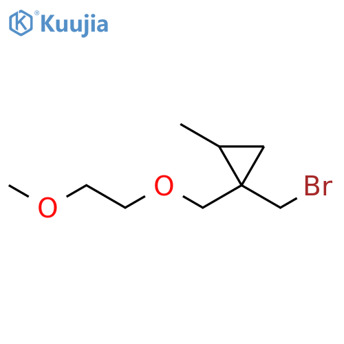 Cyclopropane, 1-(bromomethyl)-1-[(2-methoxyethoxy)methyl]-2-methyl- structure