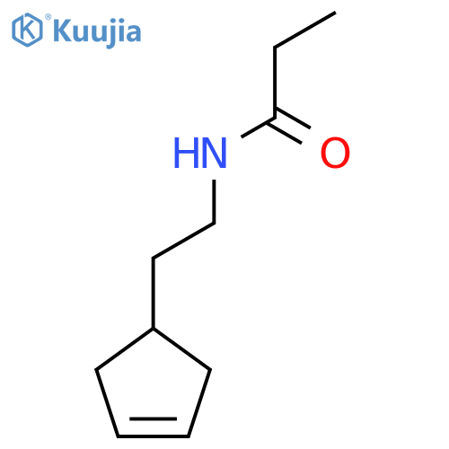N-[2-(cyclopent-3-en-1-yl)ethyl]propanamide structure