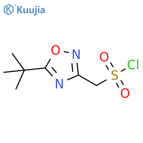 1,2,4-Oxadiazole-3-methanesulfonyl chloride, 5-(1,1-dimethylethyl)- structure