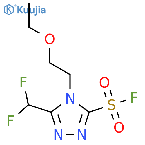4H-1,2,4-Triazole-3-sulfonyl fluoride, 5-(difluoromethyl)-4-(2-ethoxyethyl)- structure