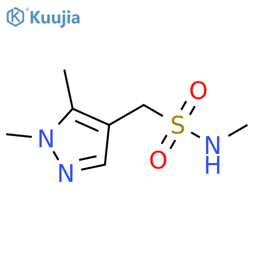 1H-Pyrazole-4-methanesulfonamide, N,1,5-trimethyl- structure