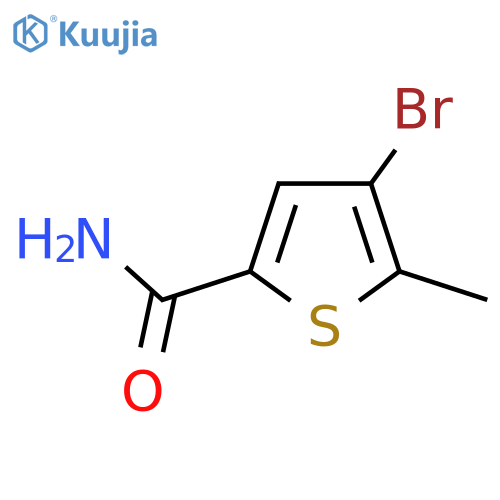 4-Bromo-5-methylthiophene-2-carboxamide structure