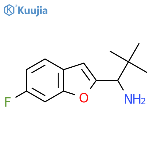 1-(6-Fluoro-1-benzofuran-2-yl)-2,2-dimethylpropan-1-amine structure