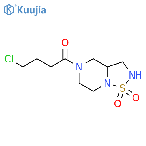 5-(4-chlorobutanoyl)-hexahydro-2H-1lambda6-[1,2,5]thiadiazolo[2,3-a]piperazine-1,1-dione structure