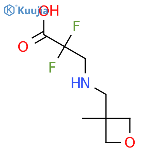 2,2-Difluoro-3-{[(3-methyloxetan-3-yl)methyl]amino}propanoic acid structure