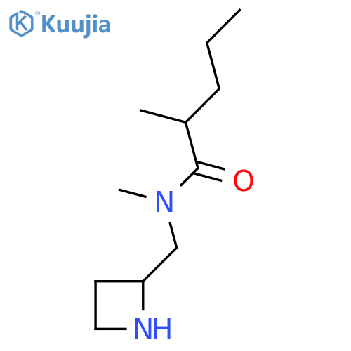N-[(azetidin-2-yl)methyl]-N,2-dimethylpentanamide structure