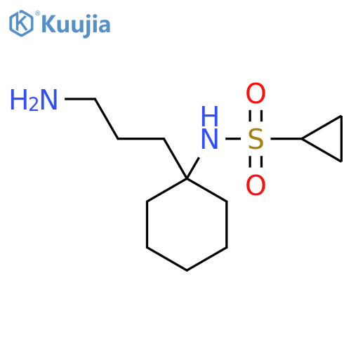 N-[1-(3-aminopropyl)cyclohexyl]cyclopropanesulfonamide structure