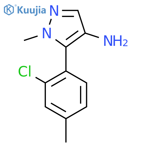 5-(2-chloro-4-methylphenyl)-1-methyl-1H-pyrazol-4-amine structure