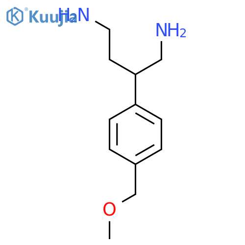 2-[4-(Methoxymethyl)phenyl]butane-1,4-diamine structure