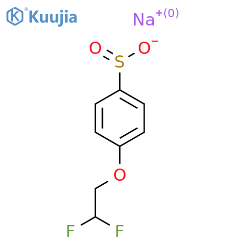 Sodium 4-(2,2-difluoroethoxy)benzene-1-sulfinate structure