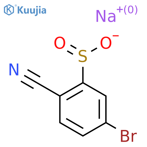 Sodium 5-bromo-2-cyanobenzene-1-sulfinate structure