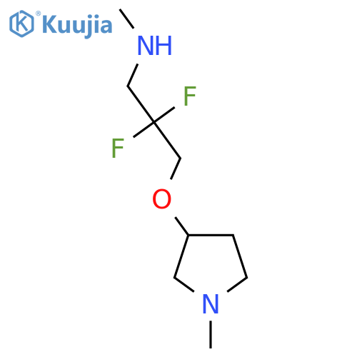 2,2-difluoro-N-methyl-3-(1-methylpyrrolidin-3-yl)oxypropan-1-amine structure