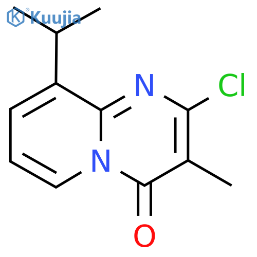 2-chloro-3-methyl-9-(propan-2-yl)-4H-pyrido1,2-apyrimidin-4-one structure