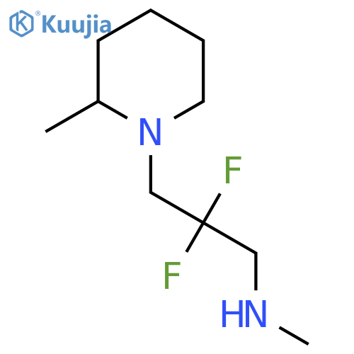 [2,2-Difluoro-3-(2-methylpiperidin-1-yl)propyl](methyl)amine structure