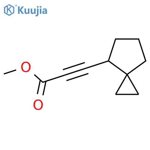 Methyl 3-{spiro[2.4]heptan-4-yl}prop-2-ynoate structure