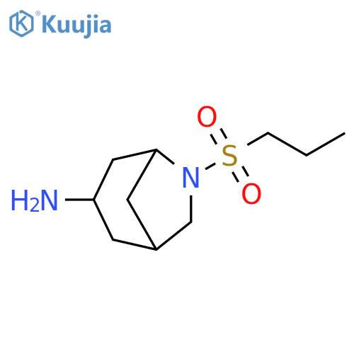 6-Azabicyclo[3.2.1]octan-3-amine, 6-(propylsulfonyl)- structure