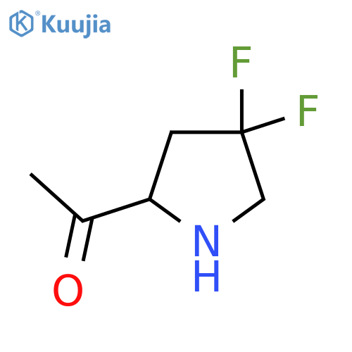 1-(4,4-Difluoropyrrolidin-2-yl)ethanone structure