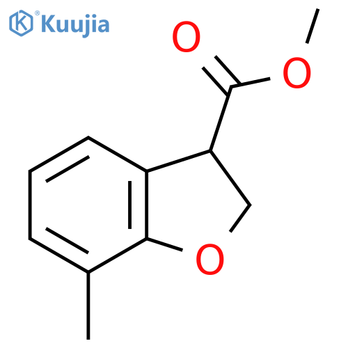 Methyl 7-methyl-2,3-dihydro-1-benzofuran-3-carboxylate structure