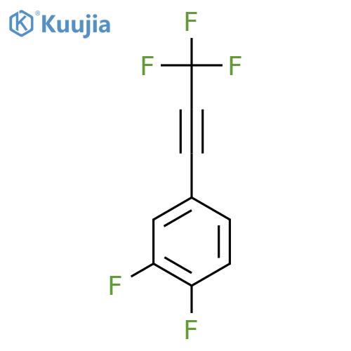 1,2-Difluoro-4-(trifluoroprop-1-yn-1-yl)benzene structure