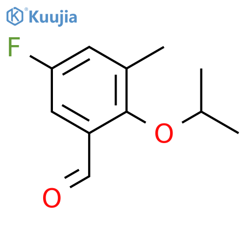 5-Fluoro-2-isopropoxy-3-methylbenzaldehyde structure