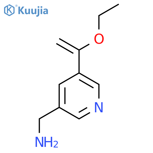 [5-(1-Ethoxyethenyl)pyridin-3-yl]methanamine structure