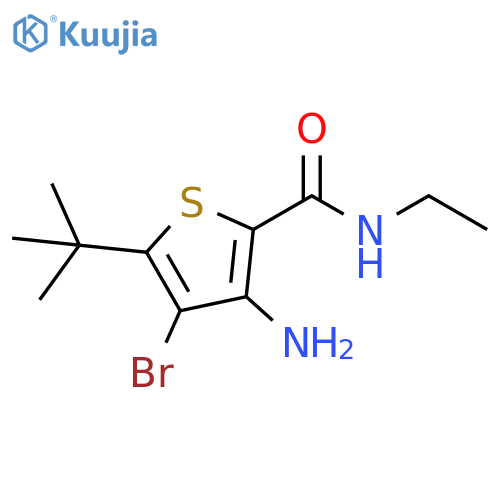2-Thiophenecarboxamide, 3-amino-4-bromo-5-(1,1-dimethylethyl)-N-ethyl- structure
