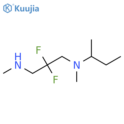 N-butan-2-yl-2,2-difluoro-N,N'-dimethylpropane-1,3-diamine structure