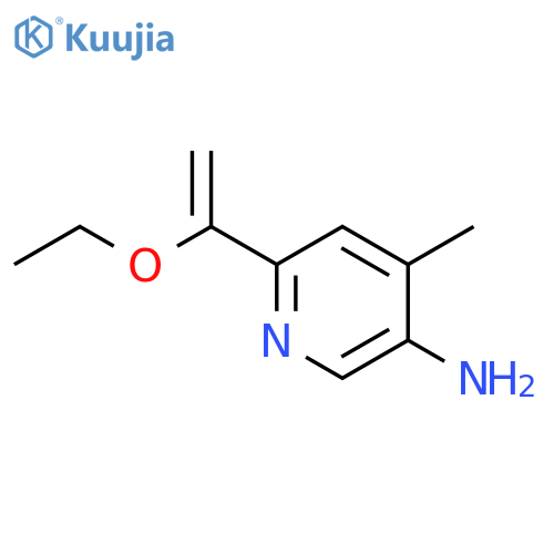 6-(1-Ethoxyethenyl)-4-methylpyridin-3-amine structure