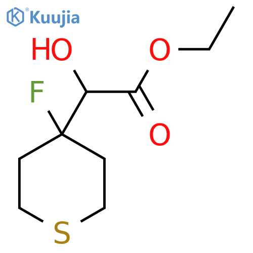 Ethyl 2-(4-fluorothian-4-yl)-2-hydroxyacetate structure