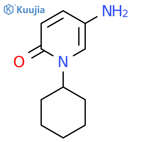 5-amino-1-cyclohexyl-1,2-dihydropyridin-2-one structure