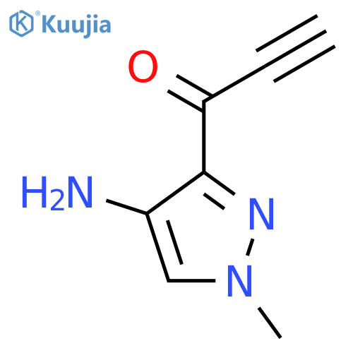 1-(4-amino-1-methyl-1H-pyrazol-3-yl)prop-2-yn-1-one structure