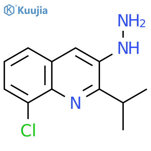 8-Chloro-3-hydrazinyl-2-(propan-2-yl)quinoline structure
