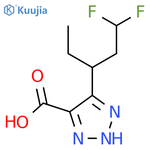 5-(1,1-difluoropentan-3-yl)-1H-1,2,3-triazole-4-carboxylic acid structure