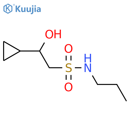 2-cyclopropyl-2-hydroxy-N-propylethane-1-sulfonamide structure