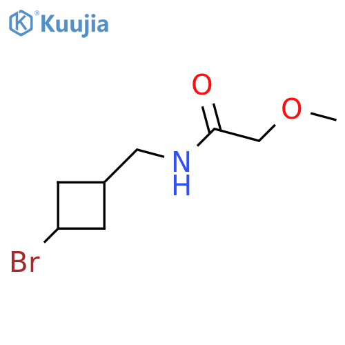 N-[(3-bromocyclobutyl)methyl]-2-methoxyacetamide structure