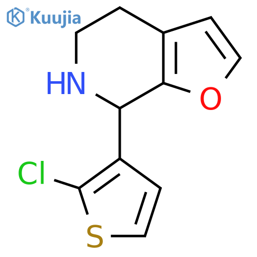 7-(2-chlorothiophen-3-yl)-4H,5H,6H,7H-furo2,3-cpyridine structure