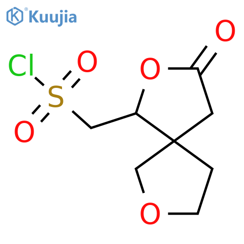 {3-Oxo-2,7-dioxaspiro[4.4]nonan-1-yl}methanesulfonyl chloride structure