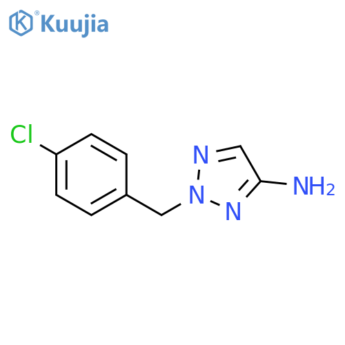 2-(4-chlorophenyl)methyl-2H-1,2,3-triazol-4-amine structure